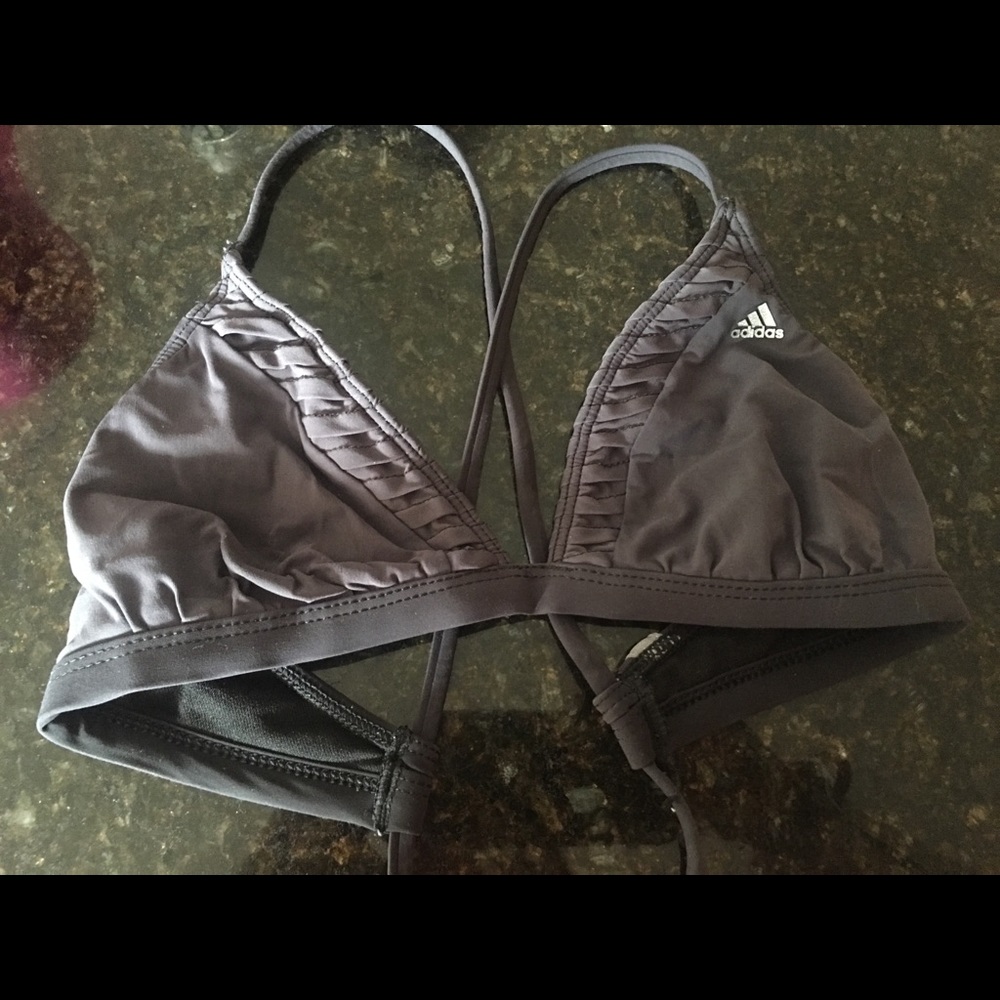 Gray Adidas bikini top